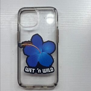 Speck Clear Phone Case with Blue Flower from Wet n Wild